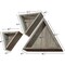 Ekena Millwork Triangle, Closed Back, Vintage Farmhouse Shadow Box Shelves, Barnwood Decor Collection, PK3 DECR15SBTRCBGY - alternate 2